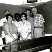 Debra Reister and Carolyn Kreuger at conference in Grenada in 1987 HOPE.