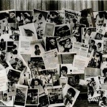 Collage of Project HOPE pictures, letters and brochures.