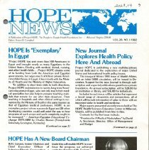 HOPE News Vol. 20 No. 1 1982