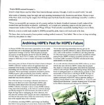 The Bulletin of the Project HOPE Alumni Association  June 2007
