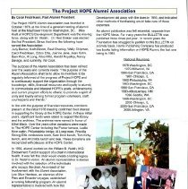 The Bulletin of the Project HOPE Alumni Association  Fall 2008