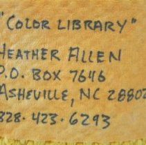 2001.1 Label on Verso