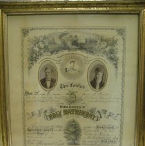 Jameson and Thornton wedding certificate