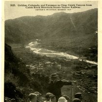 3125 Golden and Clear Creek Canyon from the Castler Rock Scenic Incline Rai