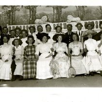 Cast of the Merry Widow at Golden High School, 1911