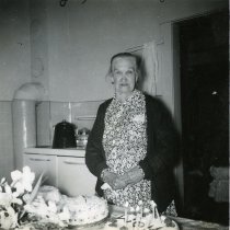 Margaret Jane Grenfell in her kitchen