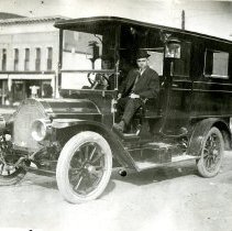 Woods Mortuary hearse