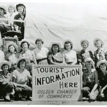 Golden Chamber of Commerce tourist wagon