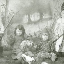 Four children in costume