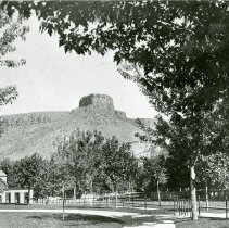 Castle Rock viewed Colorado School of Mines campus