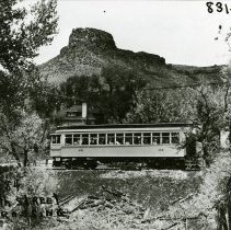 Trolley and Castle Rock
