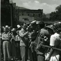 Spectators at Prospectors Trail parade