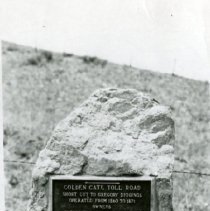 Golden Gate Canyon plaque