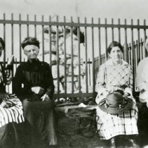 Visitors to Buffalo Bill's grave