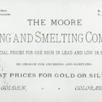 The Moore Mining and Smelting Company