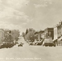 Business district in Golden