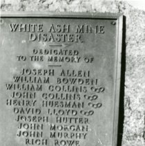 White Ash Mine marker