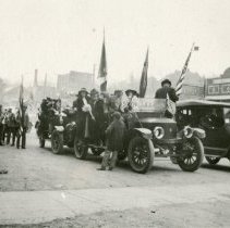 Cars in the Armistice Day Parade (?)
