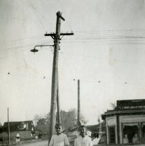 Mary and Ida Outside the Quaintance Block