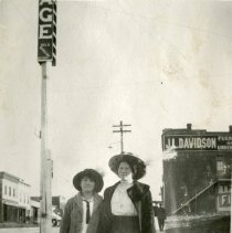 Anna Spelies and Irma on Washington Avenue