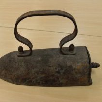 Iron with steel door