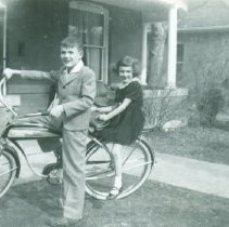 Sandi and John Hampton on bike