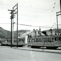 Trolley cars on 13th Street