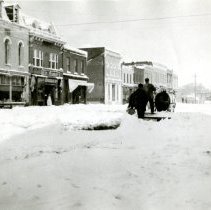 Washington Avenue after 1913 blizzard