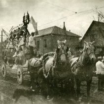 Wagon in an Armistice Day Parade