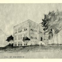 Drawing of CSM Hall of Engineering