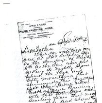 Example of Crawford House letterhead