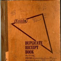 Marshall House receipt book