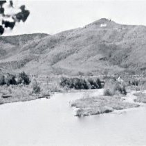 Clear Creek flood near Golden in 1930s