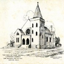 The New Bethany Danish Luthern Church postcard
