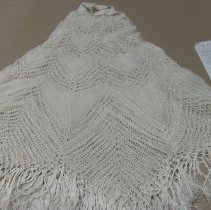 Hand knitted tablecloth