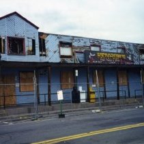 Kenrow's Restaurant after fire