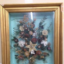 Framed floral piece