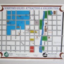 1999 tourist map of Golden, Colorado