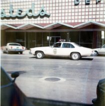 Hesteds Department Store and Golden PD car