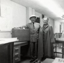 Dr. Collier in Civil Defense helmet