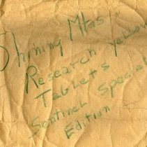 G. Brown envelope with notes