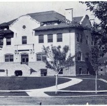 Unused Stratton Hall postcard