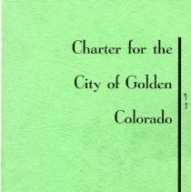 Charter for the City of Golden 1967