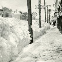 View of Washington Ave after Blizzard of 1913