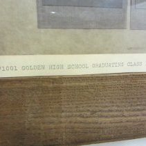 Golden High School Class of 1909, detail