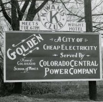 Colorado Central Power Company sign