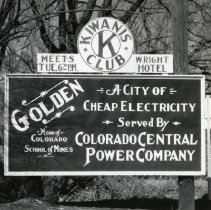 Colorado Central Power Company sign