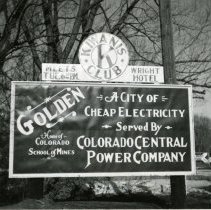 Colorado Central Power Company sign
