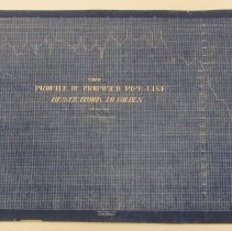 Copy of Profile of Proposed Pipe Line Beaver Brook to Golden