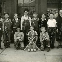 North School baseball team and Gertrude Bell